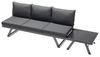 Sieger Auckland Loungetisch/Hocker/Eckteil mit Polyesterbeschichtung, Aluminium Eisengrau 72 x 47 x 72 cm Bild 5