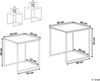 'Denny' Beistelltisch 2er-Set dunkler Holzfarbton/ schwarz Bild 3