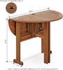Furinno Tioman Outdoor Tisch für draußen, Natur, 89.9 x 89.9 x 70.9 cm Bild 2
