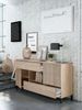 Dmora - Waco-Sideboard, Wohnzimmer-Buffet, TV-Schrank, Sideboard mit Füßen für Wohnzimmer, moderner Kleiderschrank mit 2 Türen, 151 x 41 x 80 cm, Eiche Bild 4