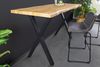 riess-ambiente Bartisch WILD 120cm braun / schwarz · Theke mit Baumkante im Wildeichen-Design (Einzelartikel, 1-St), X-Gestell aus Metall · Küchentisch · Industrial Design Bild 5