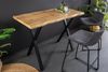 riess-ambiente Bartisch WILD 120cm braun / schwarz · Theke mit Baumkante im Wildeichen-Design (Einzelartikel, 1-St), X-Gestell aus Metall · Küchentisch · Industrial Design Bild 2