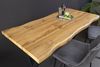 riess-ambiente Bartisch WILD 120cm braun / schwarz · Theke mit Baumkante im Wildeichen-Design (Einzelartikel, 1-St), X-Gestell aus Metall · Küchentisch · Industrial Design Bild 4