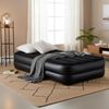 Avenli Luftmatratze Luftbett selbstaufblasend 195x96x46cm hoch, (Gästebett aufblasbar mit integrierter Elektropumpe für 1 Person, 2-St, mit Pumpe und Tragetasche), Aufblasbares Reise Bett inklusive Pumpe und Tragetasche Bild 4