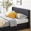 Zinus Maddon Bett 140x190 cm – Bettrahmen Höhe 31 cm mit Stauraum unter dem Bett – Ottoman Gas Lift Polsterbettrahmen mit Stauraum – Schwarz Bild 5