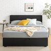 Zinus Maddon Bett 140x190 cm – Bettrahmen Höhe 31 cm mit Stauraum unter dem Bett – Ottoman Gas Lift Polsterbettrahmen mit Stauraum – Schwarz Bild 4