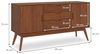 IDIMEX Sideboard TIVOLI, moderne Kommode mit 2 Türen und 3 Schubladen, kastanienfarben Bild 3