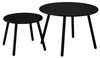 Vente-unique - MIRMANDE Gartensitzgruppe Metall Schwarz - B 60 cm x H 34 cm x L 60 cm Bild 4