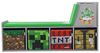 MINECRAFT - Sitzbank, Leseregal, Bank mit Sitzkissen und Stauraum, Kindermöbel mit buntem Design Bild 2