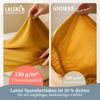 Laleni Premium Spannbettlaken 60 x 120 x 15 cm Babybett 2er Set | Oeko-TEX zertifiziertes Bettlaken 60x120 Kinderbett | Kinderbettwäsche 60x120 100% Baumwolle | Spannbettlaken 60x120 cm Baby in Gelb Bild 4