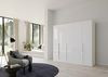 Kleiderschrank Drehtürenschrank Glamour | 5-türig | weiß Hochglanz / alpinweiß | 226x210 Bild 2