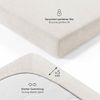 Blumtal® Frottee Spannbettlaken - 2er Set Kuschelig weiches Bettlaken 160x200 cm, Oeko-Tex 100 Zertifiziert, bis 22cm Matratzenhöhe, Elfenbein Bild 3