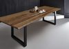SAM Esszimmertisch 300x100 cm Milo, echte Baumkante, naturfarben, massiver Esstisch aus Akazienholz, Metallbeine Schwarz, Baumkantentisch, FSC® 100% Zertifiziert Bild 2