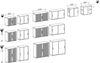 Anstell-Querrollladenschrank Oberboden 25 mm, 120x42x72cm, Silber Ahorn Bild 3