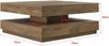 en.casa Couchtisch 'Florenz' 76 x 76 x 38 cm Drehbar, Holzfarben Bild 3