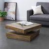 en.casa Couchtisch 'Florenz' 76 x 76 x 38 cm Drehbar, Holzfarben Bild 2