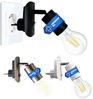 TRANGO LED Steckdosenleuchte, 11-059 LED Steckerleuchte inkl. 1x 8 Watt 3000K warmweiß E27 LED Leuchtmittel in Schwarz matt *ANNA*, Wandleuchte, Leselampe, Küchenlampe Bild 3
