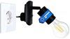 TRANGO LED Steckdosenleuchte, 11-059 LED Steckerleuchte inkl. 1x 8 Watt 3000K warmweiß E27 LED Leuchtmittel in Schwarz matt *ANNA*, Wandleuchte, Leselampe, Küchenlampe Bild 4