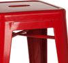 hjh OFFICE 645011 Barhocker VANTAGGIO HIGH Metall Rot Retro-Hocker im Industry-Design, stapelbar Bild 4