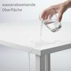 Dekor Spanplatte 28mm Tischplatte weiß melaminharzbeschichtet mit ABS Kante Umleimer - Größe 80 x 80 cm - Höhe 2,8 cm - Farbe Icy White Bild 3