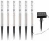 6x RGB LED Solar-Steckleuchte, Luftblasen, Edelstahl, H 29,5 cm Bild 5