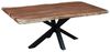 Baumkantentisch >Forrest< in Akazie / schwarz - 200x76x100 (BxHxT) Bild 5