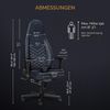 noblechairs ICON TX Schreibtischstuhl Gaming Stuhl - Chefsessel Bürostuhl Ergonomisch 150kg - Drehstuhl mit Rollen - Game Stühle - Textilgewebe - Inklusive Kissen - Anthrazit Bild 3