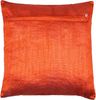 Handgewebter indischer Banarasi Seide Deko-Kissenbezug in Orange - 40 cm x 40 cm Bild 2
