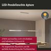 LED Pendelleuchte Touchless Sensor Aptare 2700K dimmbar 2x2280lm 2x16,5W Alu gebürstet Bild 2