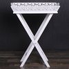 Tabletttisch NADJA Weiß Beistelltisch Tablett Tisch Klappbar Shabby Chic Bild 2