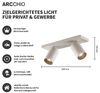 Arcchio Deckenstrahler Brinja, Metall, Weiß IP20, 2 x 8 W LED Bild 2