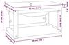 vidaXL Badezimmer-Waschtischgestell mit Waschbecken Weiß Eisen 3101380 Bild 3