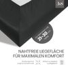 Bettwaesche-mit-Stil Mako-Satin Spannbettlaken anthrazit 180x200cm Höhe 21-30cm Bild 3