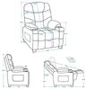 MCombo Kinder Sessel Jugend- und Kindersofa Kindersessel 7355, mit Liegefunktion, Samt, Grau, 72 x 66 x 87 cm Bild 2