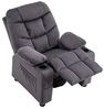 MCombo Kinder Sessel Jugend- und Kindersofa Kindersessel 7355, mit Liegefunktion, Samt, Grau, 72 x 66 x 87 cm Bild 4