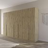Rauch Möbel Alabama, Kleiderschrank für Schlafzimmer, Kinderzimmer, Wohnzimmer, Garderobe, Flur, 7-türig, mit Zubehör Basic, Farbe Eiche Artisan, Holz, Breite 315 cm Bild 2