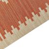 Kelim Teppich Baumwolle orange 160 x 230 cm geometrisches Muster Kurzflor GAVAR Bild 5