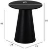 Tango Couchtisch Rund ø45 cm - Eiche Schwarz Bild 2