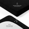 Blumtal® Frottee Spannbettlaken - 2er Set Kuschelig weiches Bettlaken 160x200 cm, Oeko-Tex 100 Zertifiziert, bis 22cm Matratzenhöhe, Schwarz Bild 3