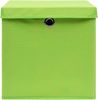vidaXL Aufbewahrungsboxen mit Deckeln 4 Stk. 28x28x28 cm Grün 325228 Bild 5