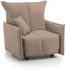 Talamo Italia - Sessel Almerinda, Einzelsofa, Wohnzimmersessel mit Trolley-Öffnung, Standardarmlehnen, 100% Made in Italy, cm 110x90h85, Taupe Bild 3