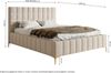 Selsey Bett Polsterbett Doppelbett 180x200 cm Mit Bettkasten Metallrahmen Goldene Beine Gasdruckfeder Schlafbett Chenille Dunkelgrau Szejlo Bild 3