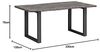 Esstisch Akazie massiv grau 230x100 cm Baumkante Industrial Design Bullwer massivum Holztisch rechteckig Metallgestell Bild 2