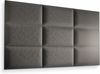 Muralo Samt Wandkissen Stoff Polsterpaneel Schlafzimmer Wohnzimmer Bett Wandpolster Bettkopfteil Lendekissen Modern Luxus Gepolstert Polster Paneel (Graphit, 70x30 cm) Bild 5