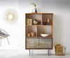 Highboard Juwelo 88x135 cm Akazie Natur mit Steinfurnier Bild 2