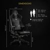 noblechairs Epic Gaming Stuhl - Bürostuhl - Schreibtischstuhl - PU-Kunstleder - Inklusive Kissen - Schwarz/Blau Bild 2