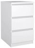 Dmora - Kommode Ameline, Mehrzweckkommode, Schlafzimmerkommode, Schrank mit Schubladen, 40x50 h70 cm, Wei? Bild 3