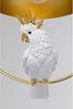 Kare Design Hängeleuchte Animal Cockatoo, Gold/Weiß, Hängelampe, Pendelleuchte, Stahl Gestell, Stahl Schirm, schwenkbar, handgearbeitet, keine Leuchtmittel inklusive, 60 x 46 x 46 cm (H/B/T) Bild 3