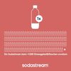 Sodastream spülmaschinengeeignete Flasche Kunststoff 1 L Classic DWS schwarz 2 Stück Bild 4