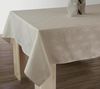Le linge de Jules Damast-Tischdecke, schmutzabweisend, Ecru – quadratisch 150x150 cm Bild 1